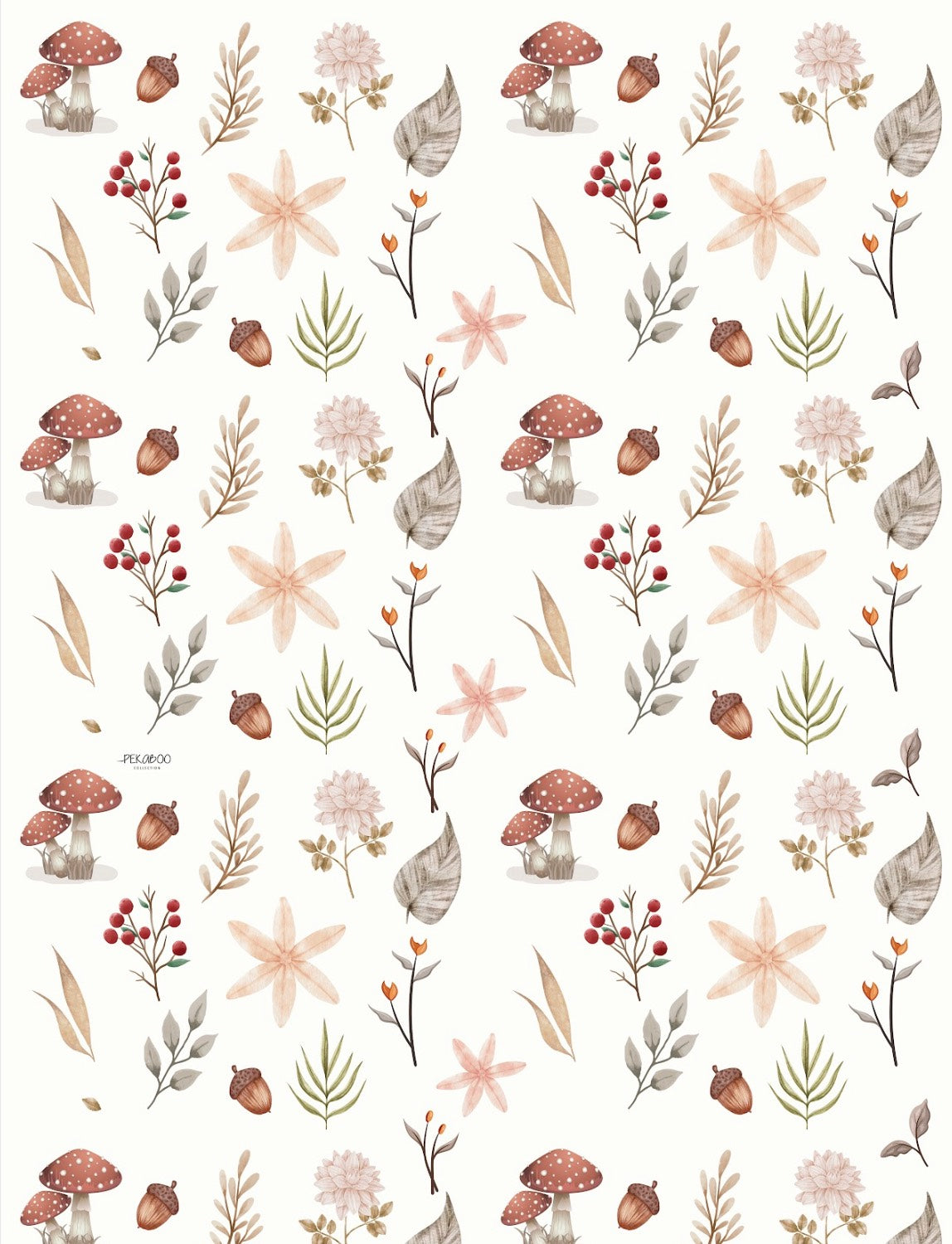 Couverture magiks - Feuillage et champignons