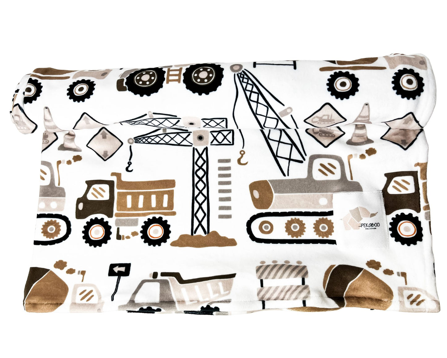 Couverture magiks - Camions de construction beige