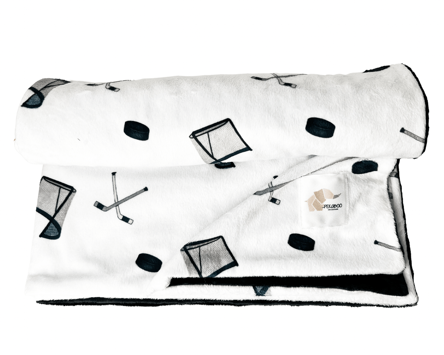 Couverture minky - Hockey