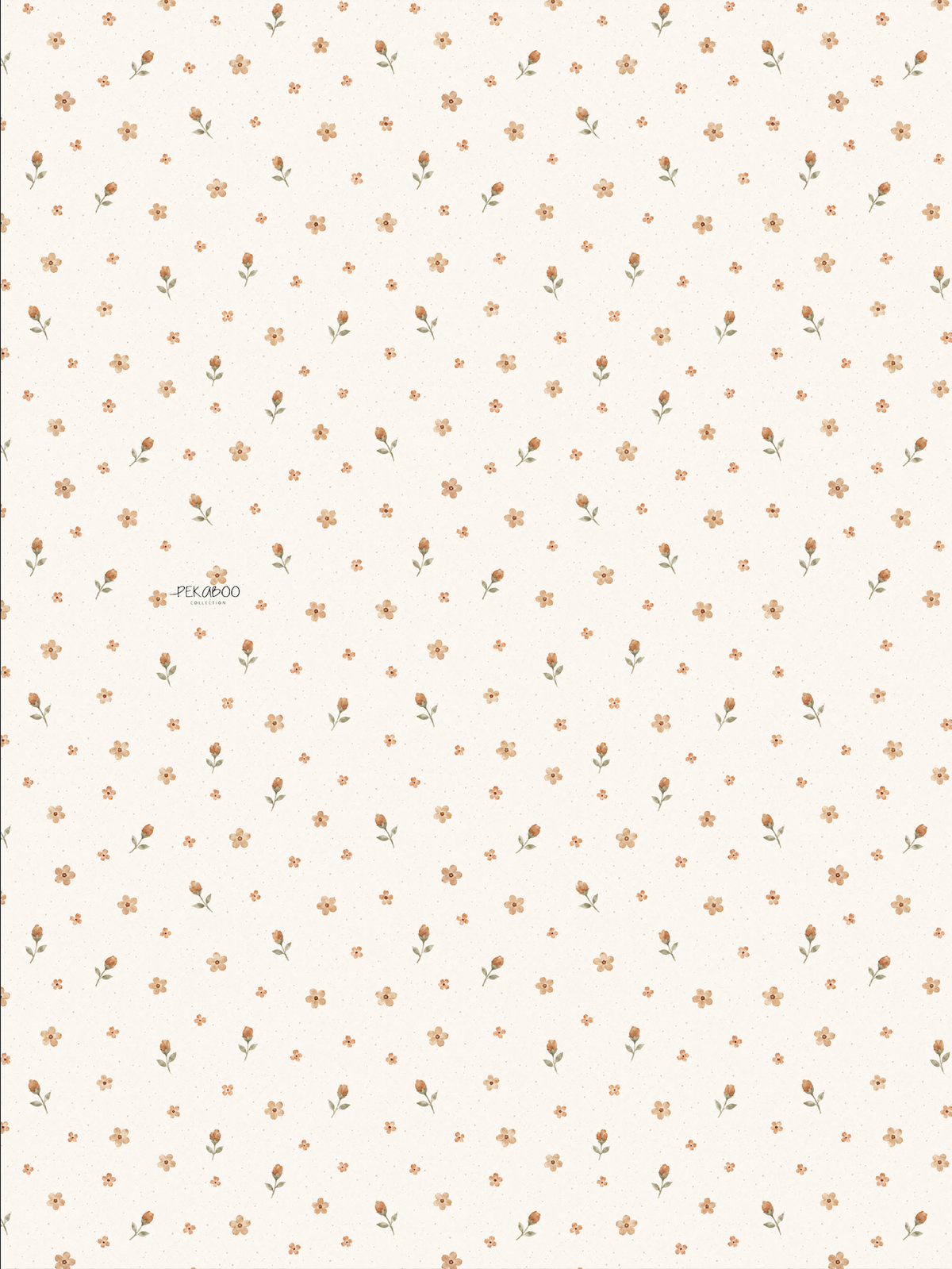 Couverture magiks - Floraison terracotta