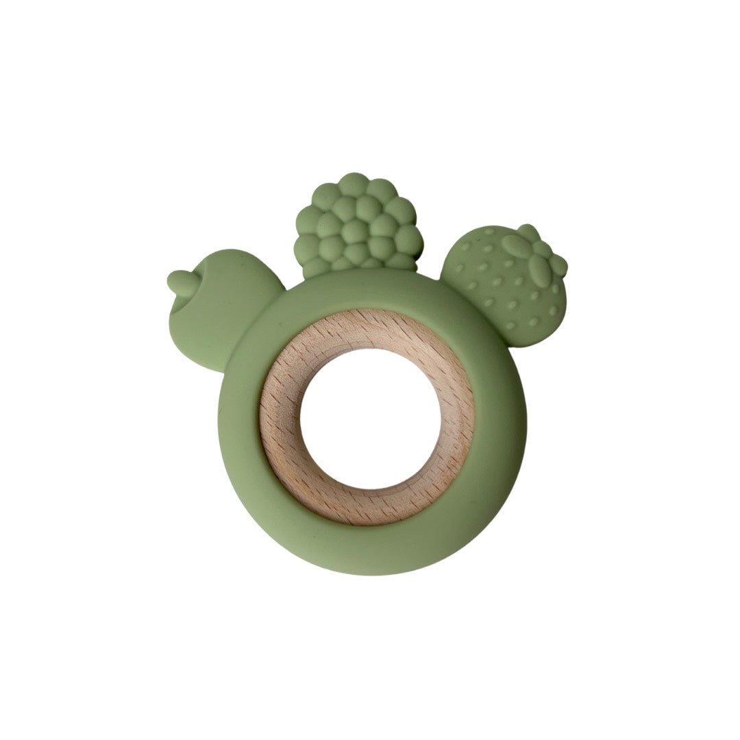 Jouet de dentition bois - Fruit vert