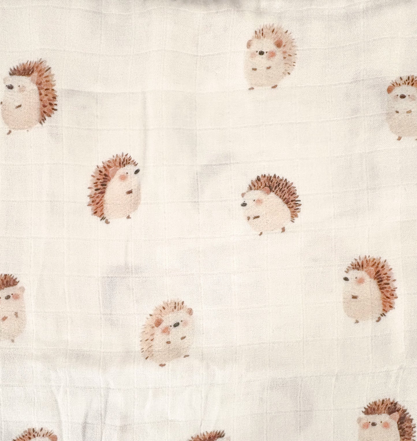 Couverture mousseline de bambou - Hérisson beige
