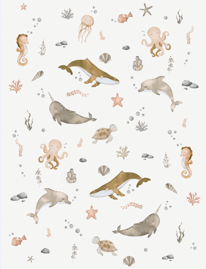 Couverture minky - Sea rust