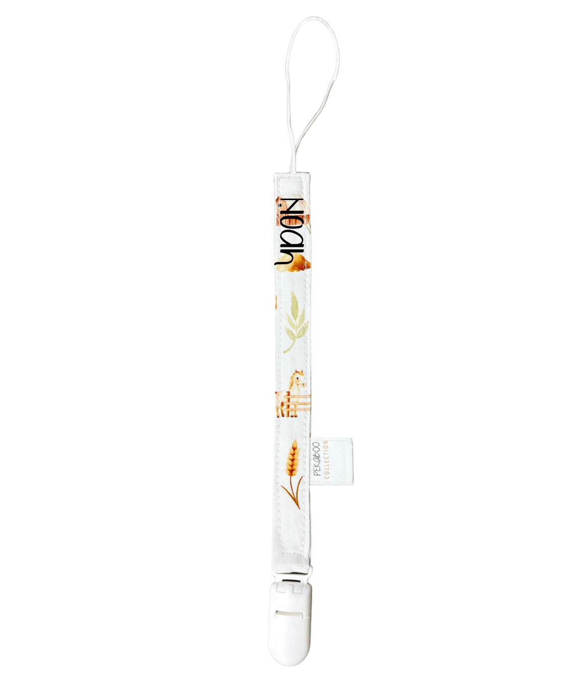 Attache-suce personnalisé - Chevaux beige (Blanc)