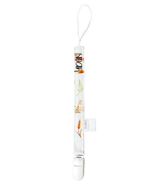 Attache-suce personnalisé - Chevaux beige (Blanc)