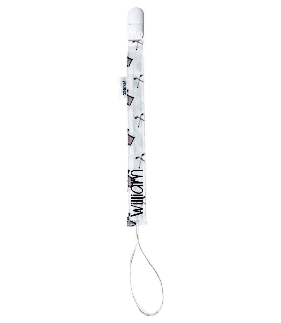 Attache-suce personnalisé - Hockey (Blanc)