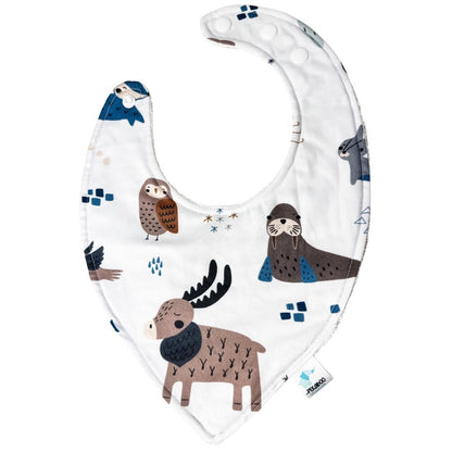 Bavoir - Animaux bleus
