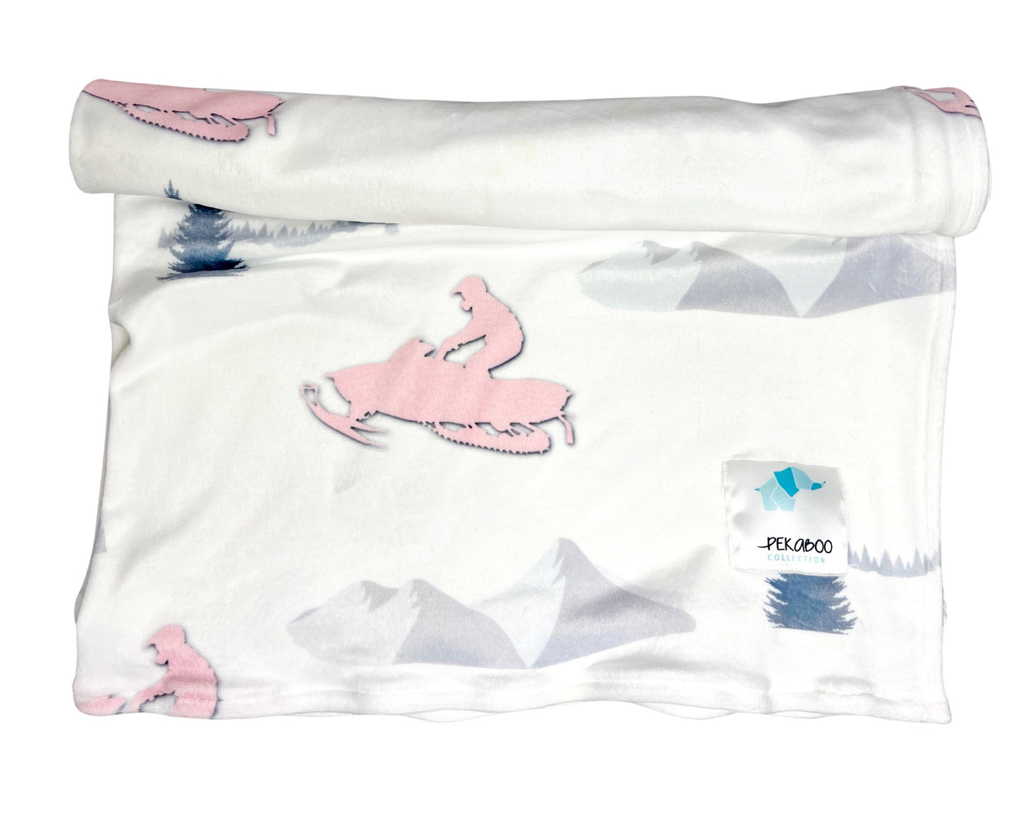 Couverture magiks - Motoneige rose