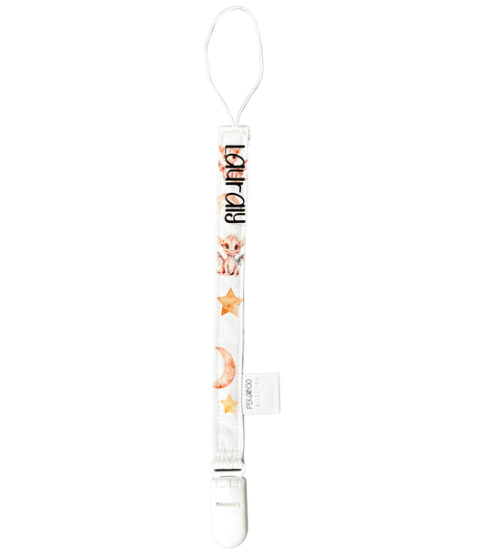 Attache-suce personnalisé - Dragon rose (Blanc)