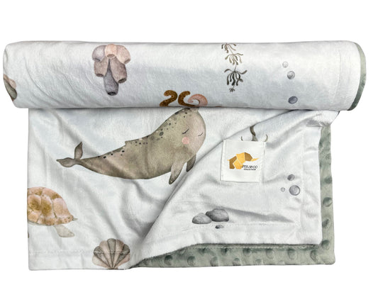 Couverture minky - Sea rust