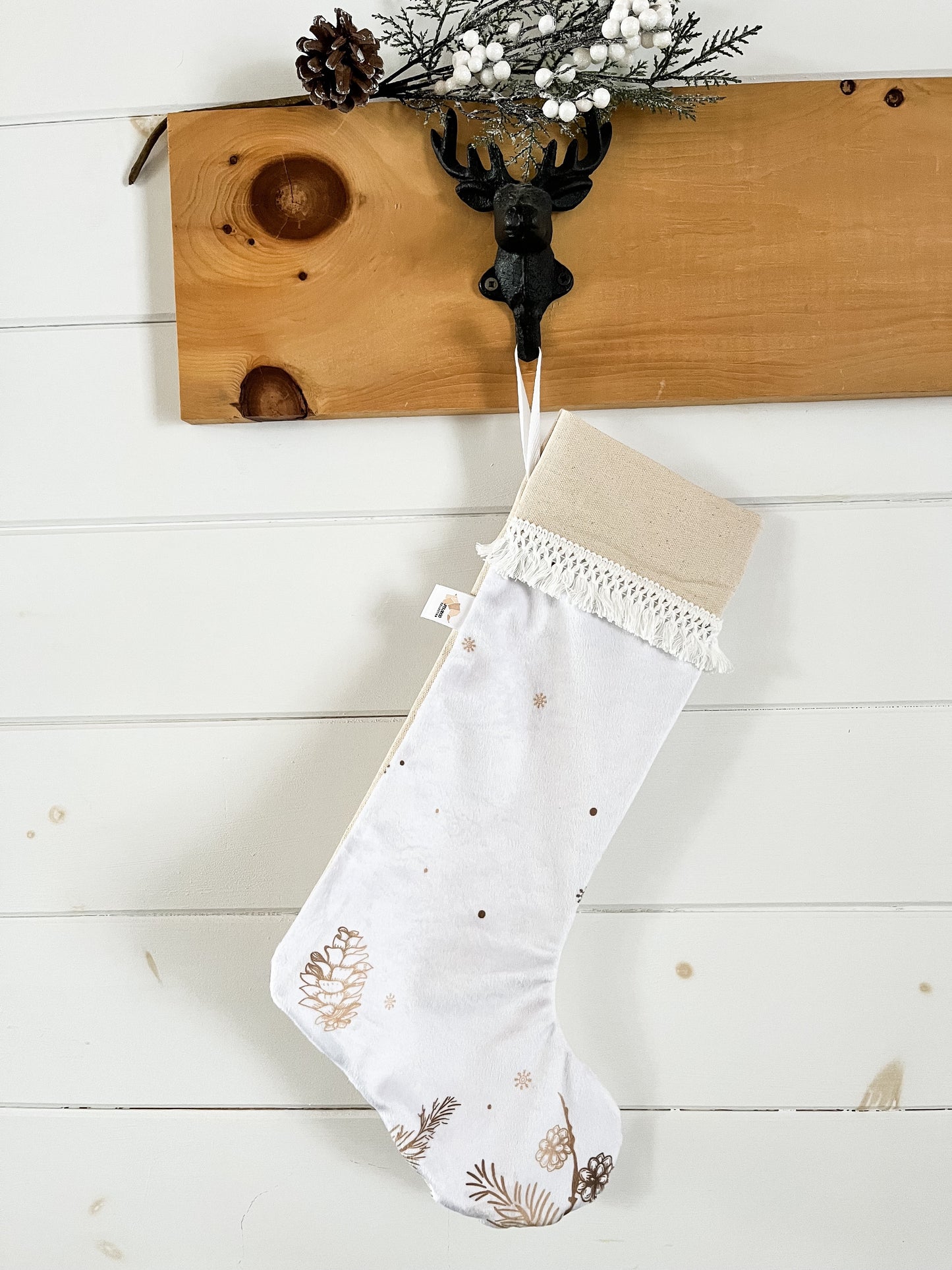 Bas de noël personnalisé - Cocottes boho