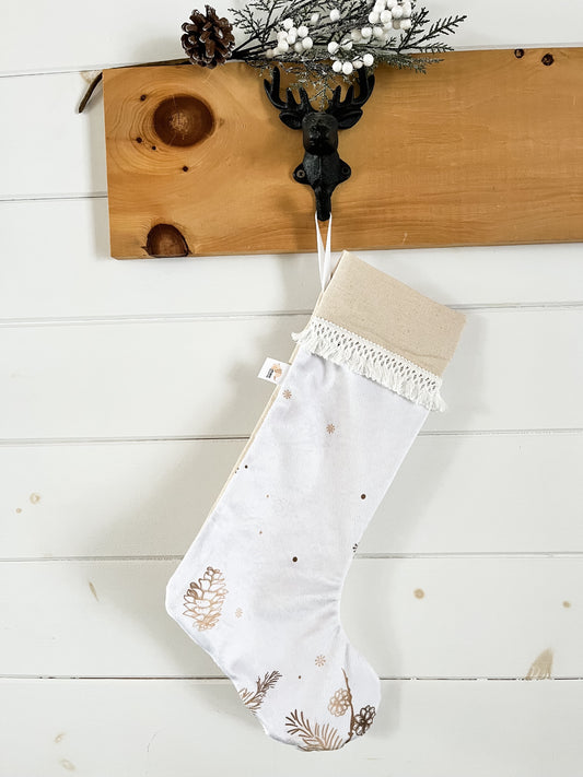 Bas de noël personnalisé - Cocottes boho