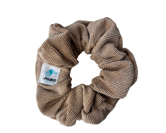Chouchou élastique pour cheveux - Corduroy beige