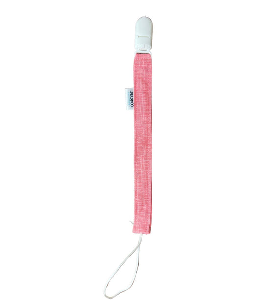 Attache-suce personnalisé - Motif ligne rose (Blanc)