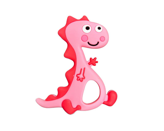 Jouet de dentition - Dragon rose