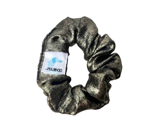 Chouchou élastique pour cheveux - Festif gold gris