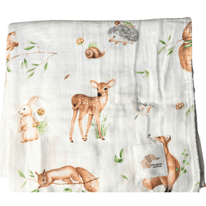 Couverture mousseline de bambou - Nature beige