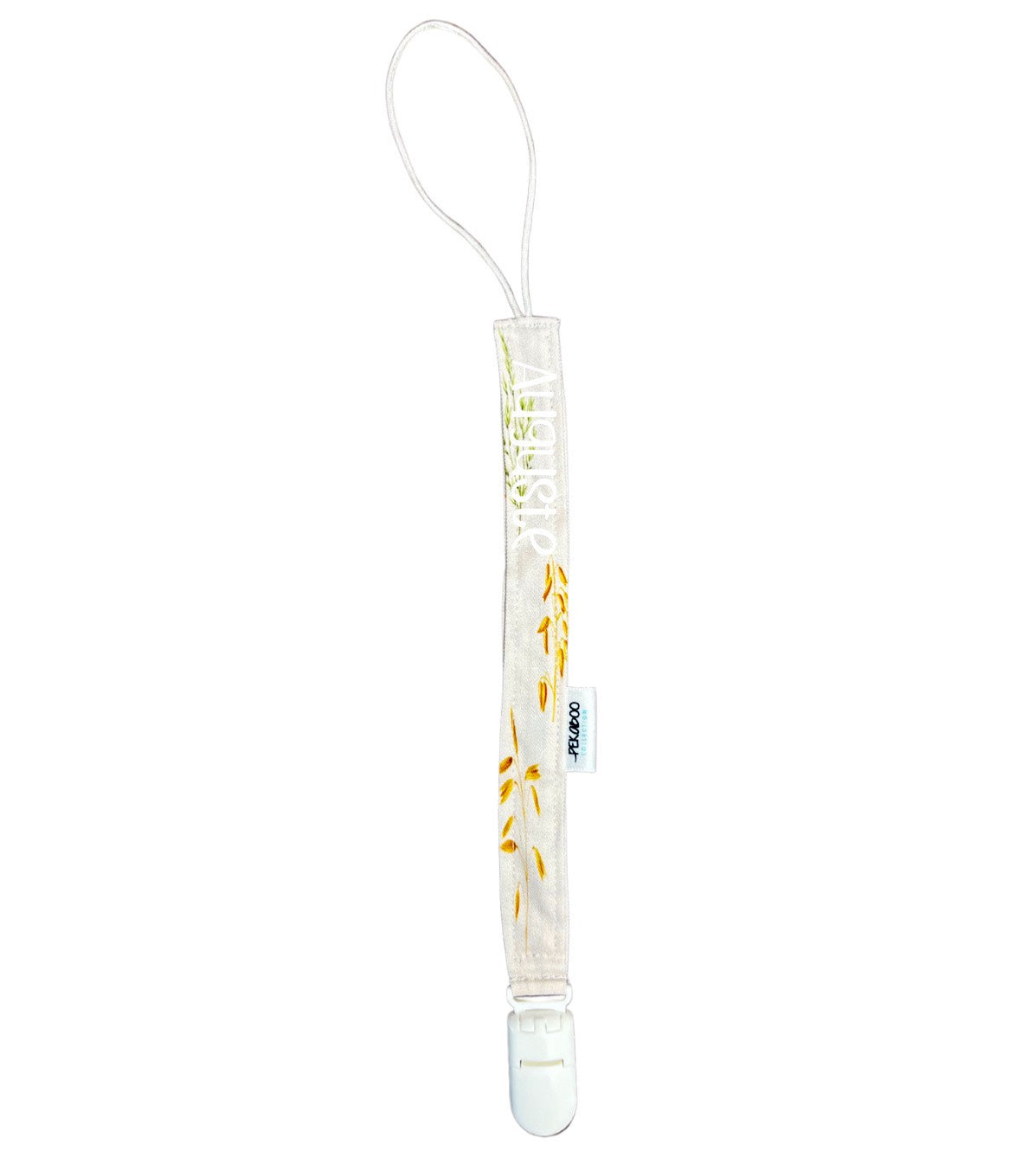 Attache-suce personnalisé - Feuillage blé beige (Blanc)