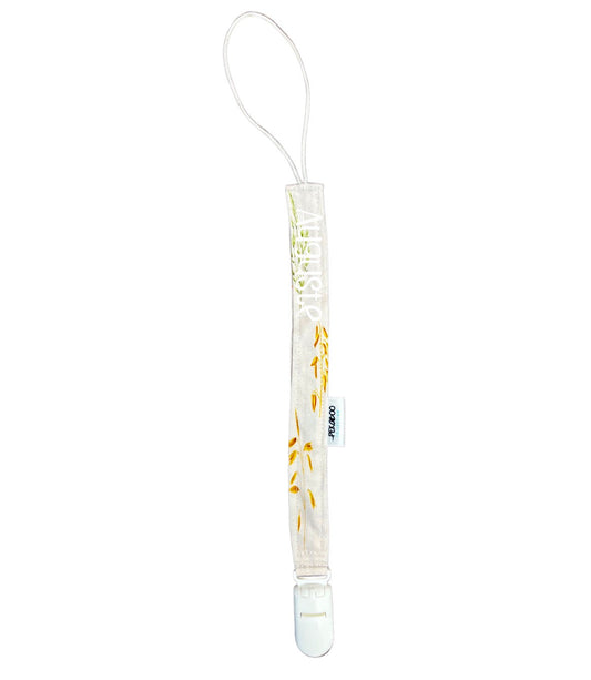Attache-suce personnalisé - Feuillage blé beige (Blanc)