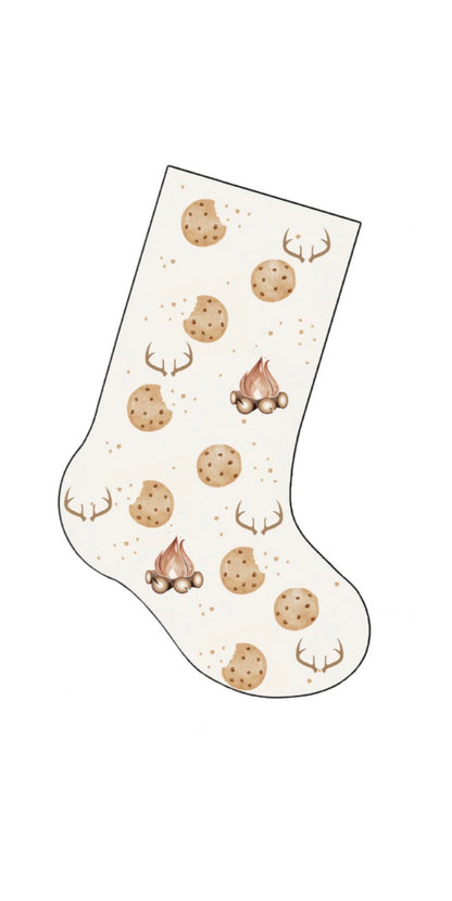 Bas de noël personnalisé - Bûche et Biscuit