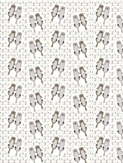 Couverture minky - Otter half
