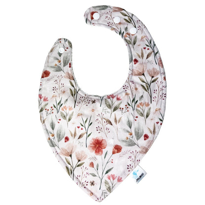Bavoir - Fleuri vintage beige