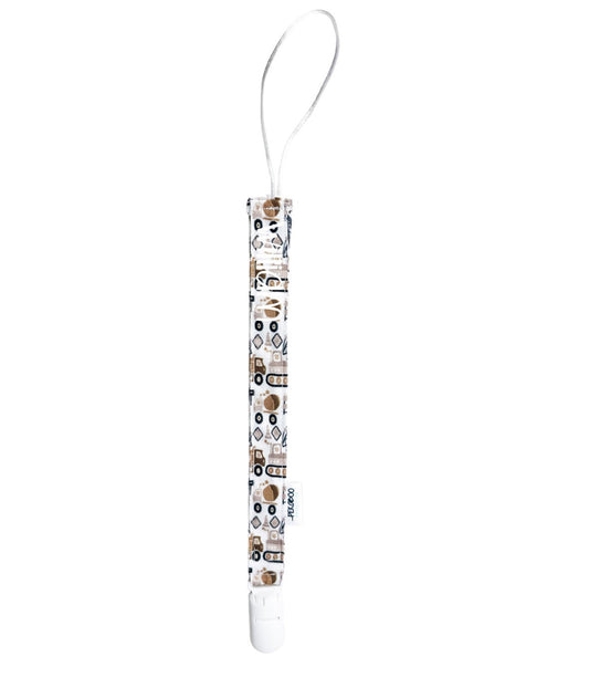 Attache-suce personnalisé - Camions de construction beige (Blanc)
