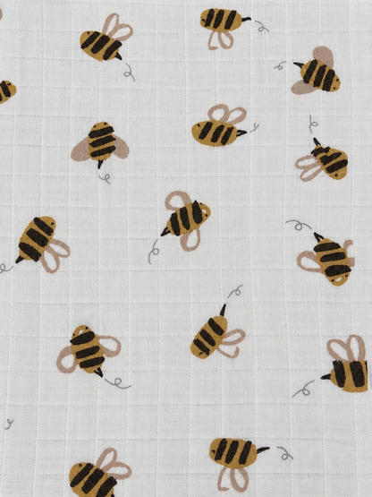 Couverture mousseline de bambou - Petite abeille