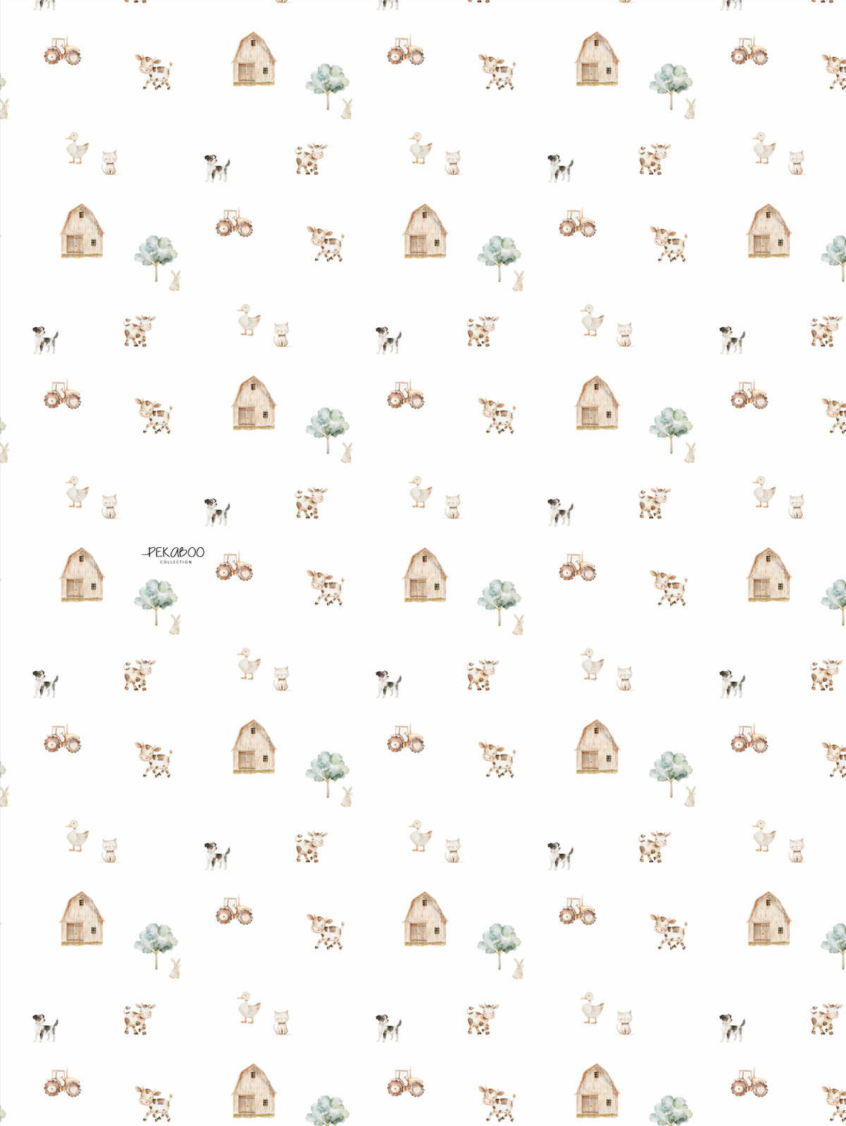 Couverture minky - Happy farms