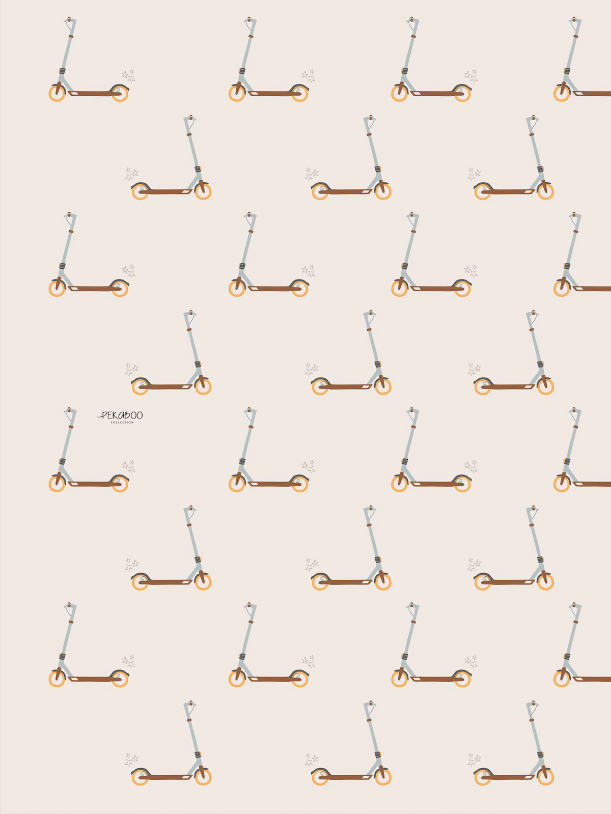 Couverture minky - Trottinettes
