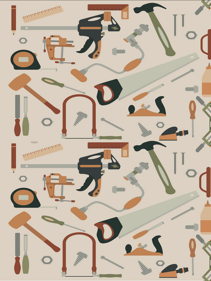 Couverture magiks - Outils de construction beiges