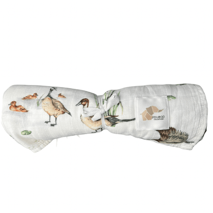 Couverture mousseline de bambou - Canards