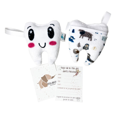 Pochette à dents - Animaux bleus