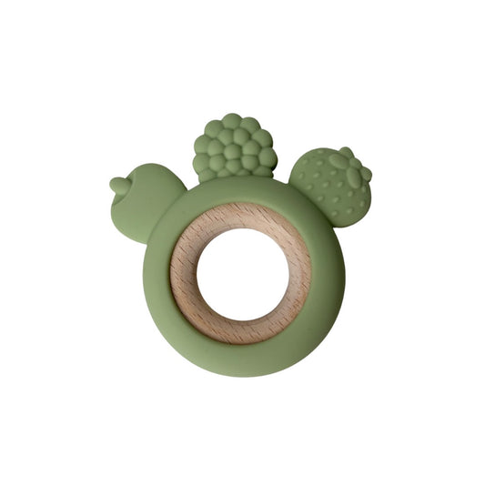 Jouet de dentition bois - Fruit vert