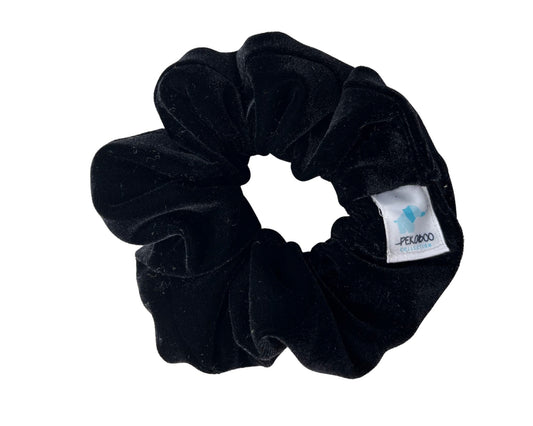 Chouchou élastique pour cheveux - Velours noir