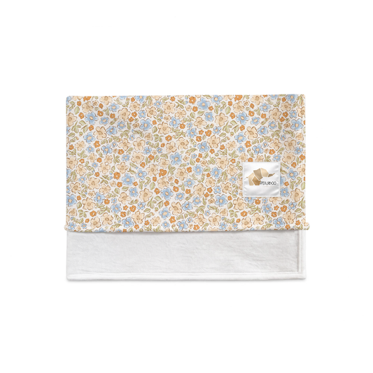Couverture magiks - Fleuri rustique bleu