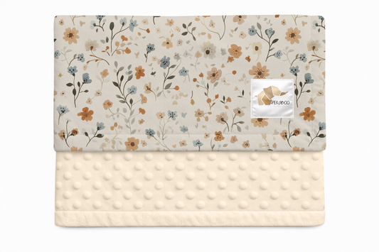 Couverture minky - Fleurs des champs