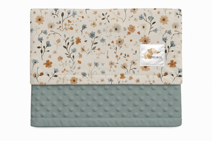 Couverture minky - Fleurs des champs