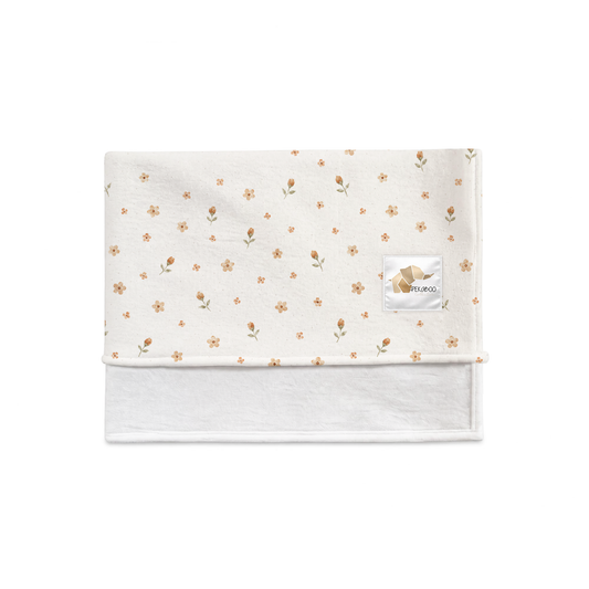 Couverture magiks - Floraison terracotta