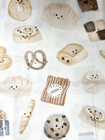 Couverture mousseline de bambou - Bakery treats