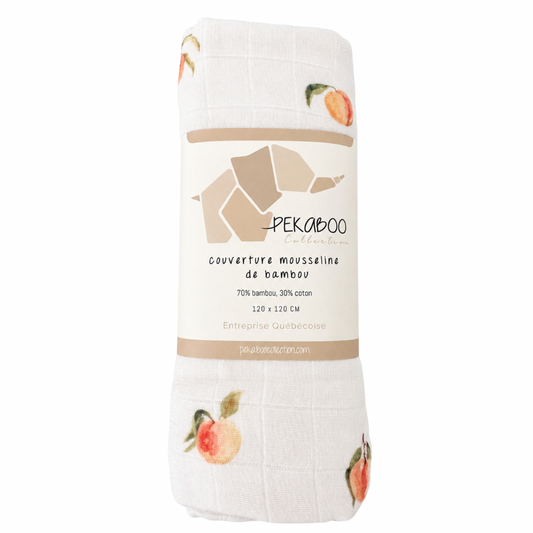Couverture mousseline de bambou - Pêche minimaliste