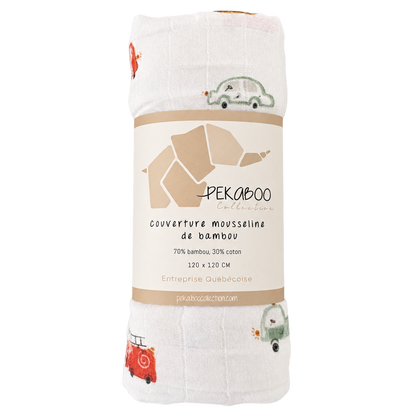 Couverture mousseline de bambou - Transports