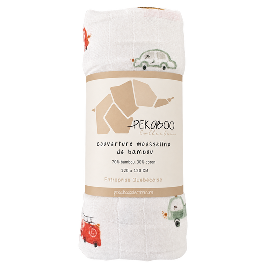 Couverture mousseline de bambou - Transports