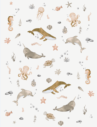Couverture minky - Sea rust