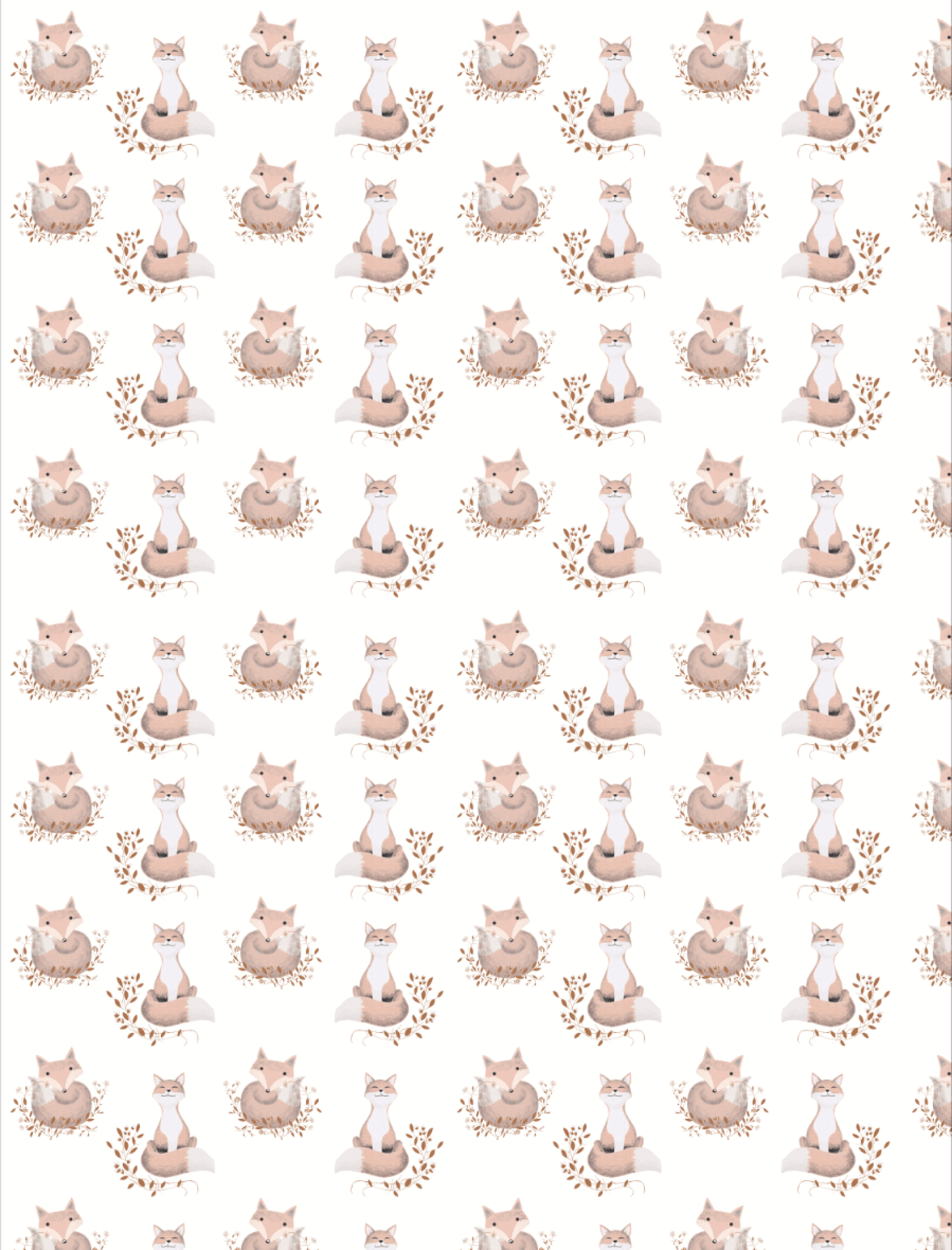 Couverture minky - Doux renards