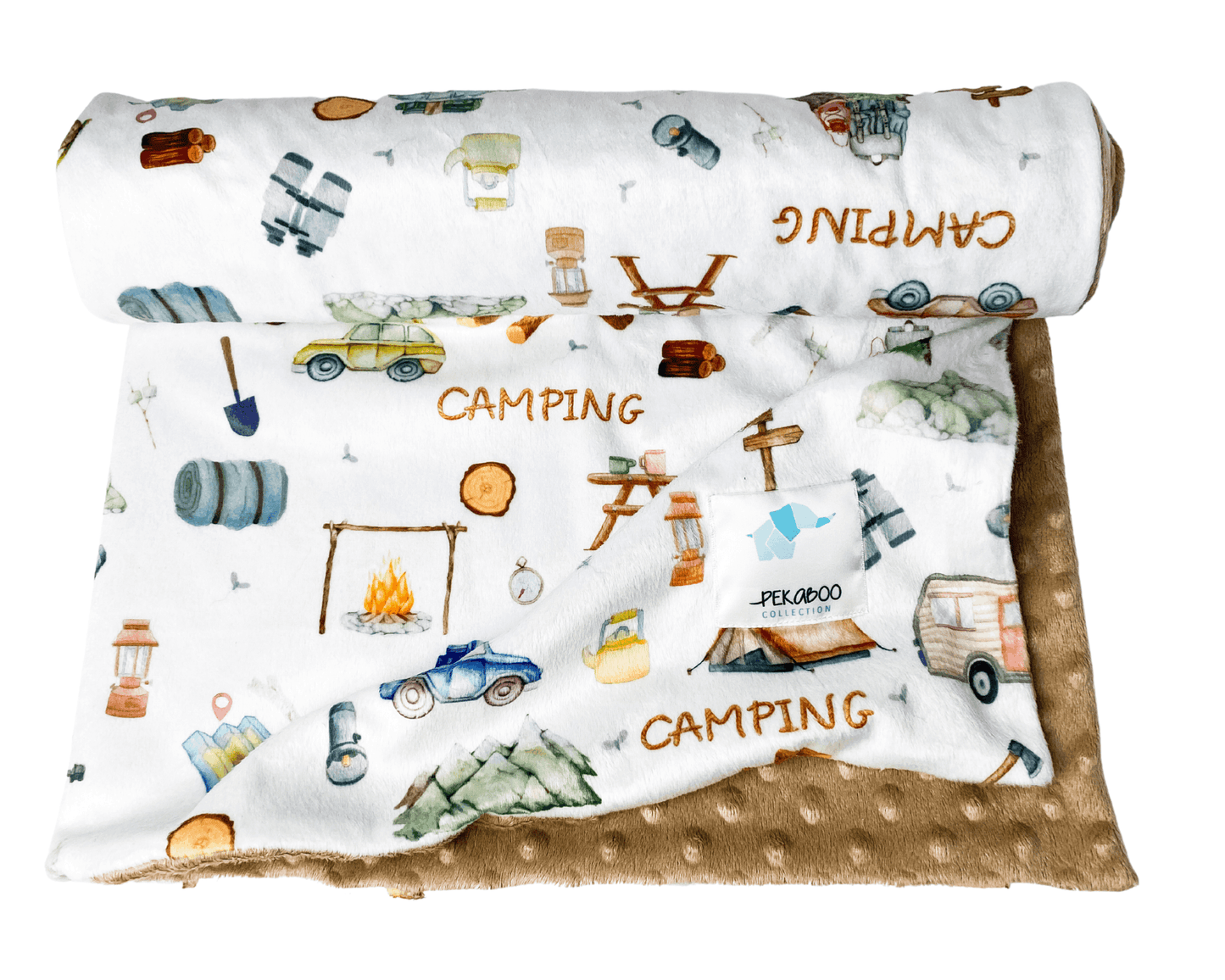 Couverture minky - Camping van
