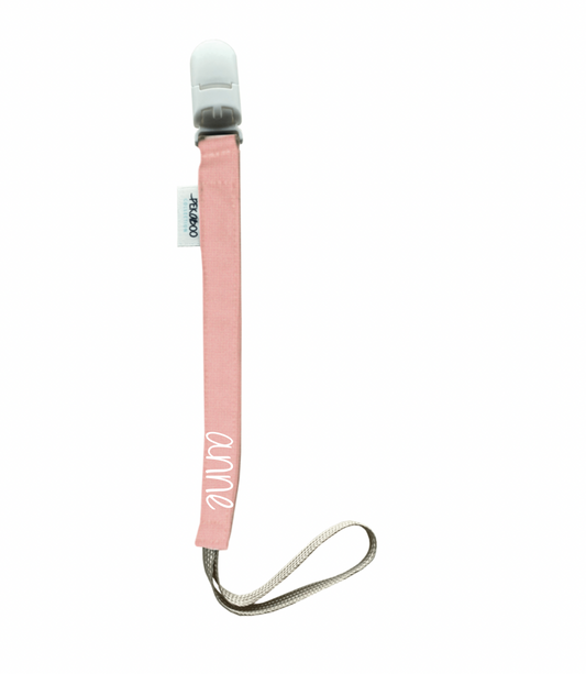 Attache-suce personnalisé  - Rose blush (Blanc)