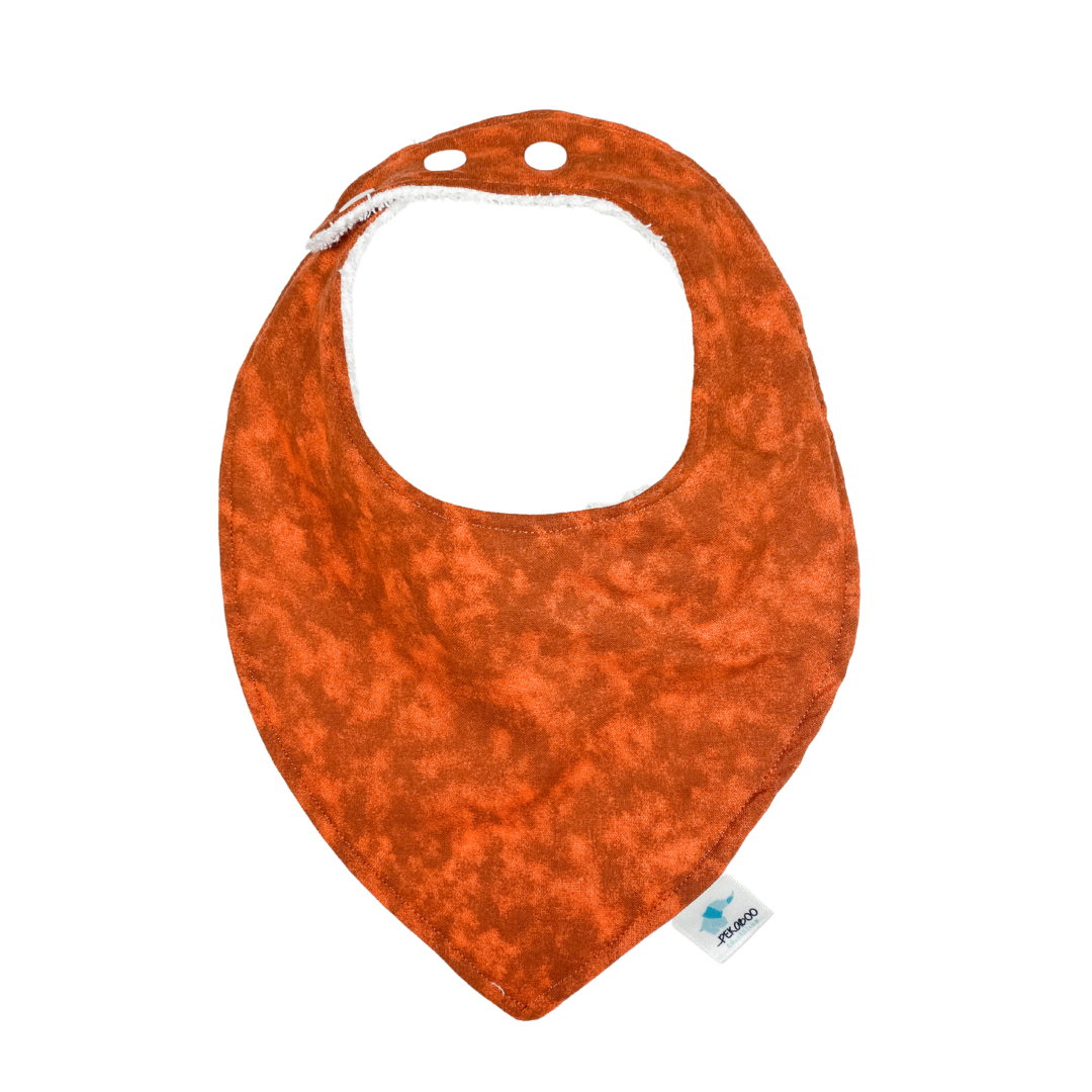 Bavoir - Marbré orangé