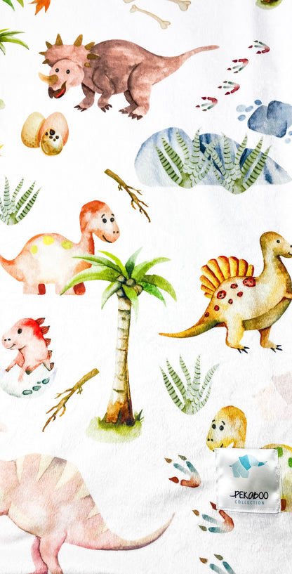 Couverture magiks - Dinos et oeufs rose