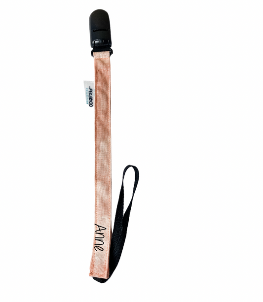 Attache-suce personnalisé - Marbré rose (Noir)